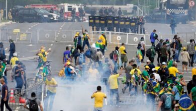 Brazil marks one year since pro bolsonaro riots with rally for democracy