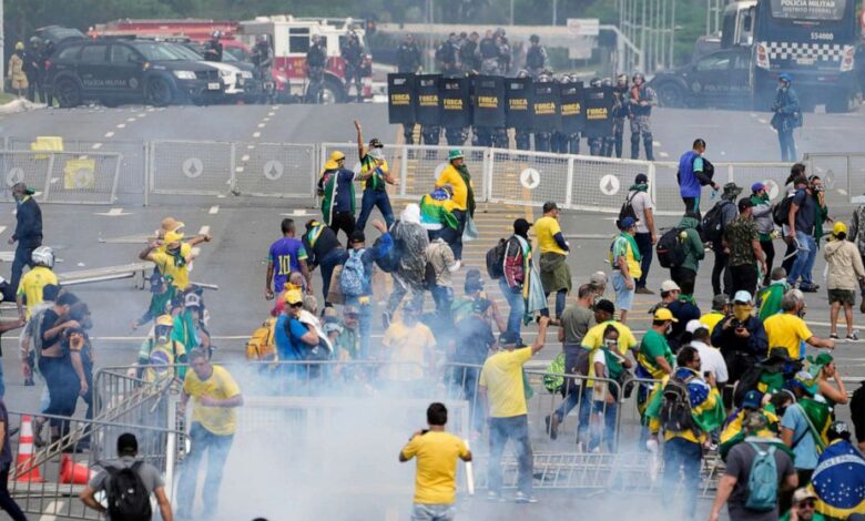 Brazil marks one year since pro bolsonaro riots with rally for democracy