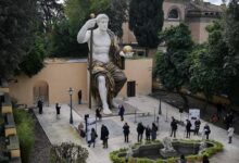 Towering colossus of constantine reconstructed in rome