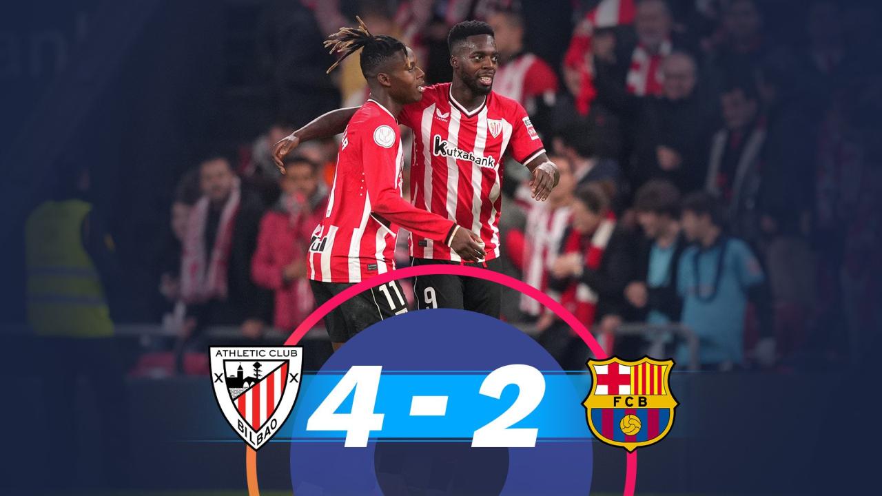 Williams brothers fire athletic past barca into copa semis