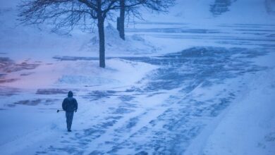 Intense us blizzard derails final leg of republican caucus campaigning in iowa