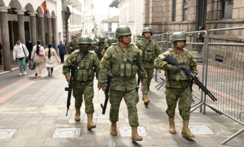 Soldiers on the street as ecuador declares war on drug cartels