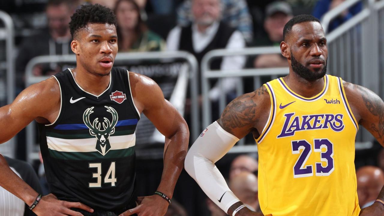 Giannis and lebron lead early voting for nba all star game