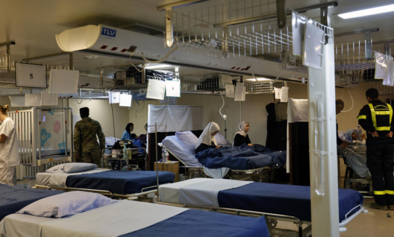 Wounded gazans get medical care on french hospital ship