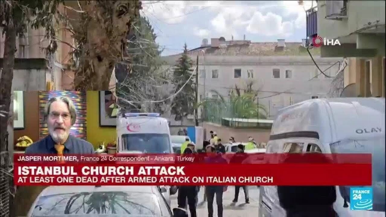 Masked assailants launch deadly attack on italian church in istanbul