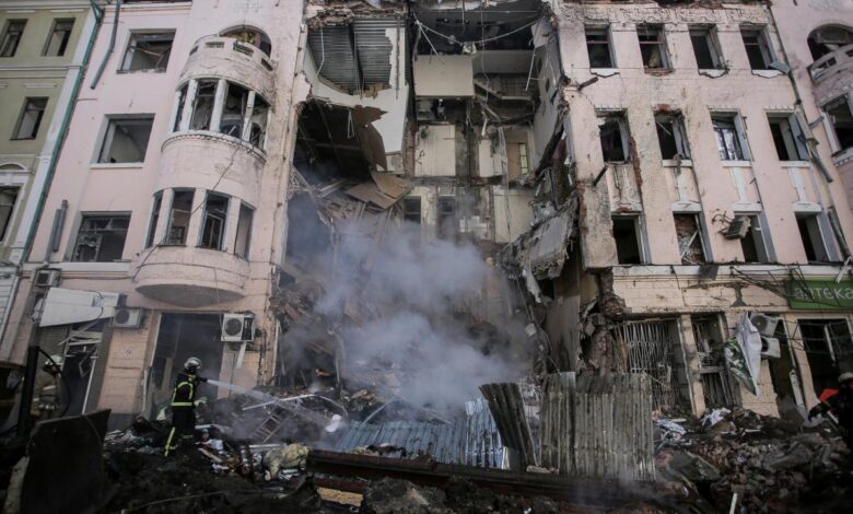 Russian missiles hit kharkiv city centre wound 17