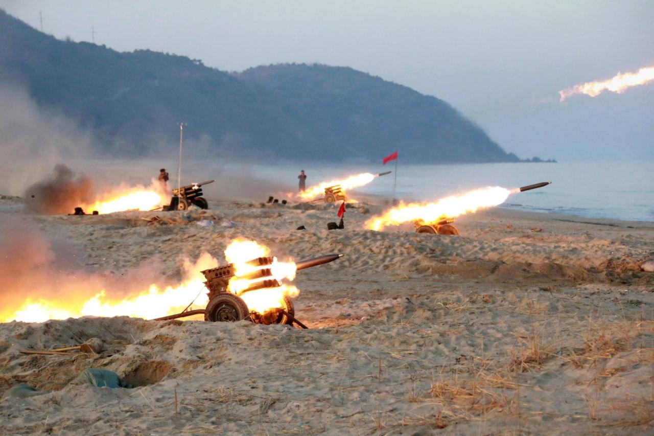 Order for s korean island to evacuate after n korea fires over 200 artillery shells