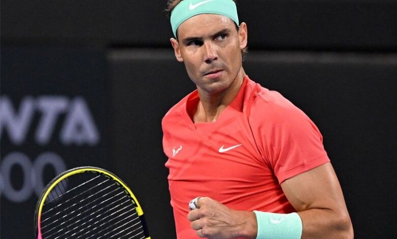 Rafael nadal begins first singles match in almost a year