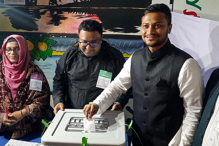 Bangladesh cricket captain shakib wins parliament seat