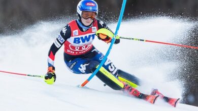 Shiffrin powers to flachau slalom victory under the lights