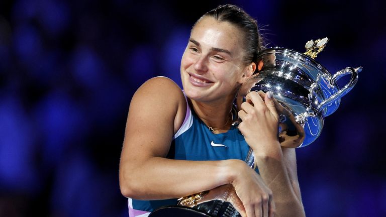 Sabalenka powers past anisimova into australian open quarter finals