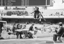 Bob beamon s jump of the century olympic gold sells for 441 0
