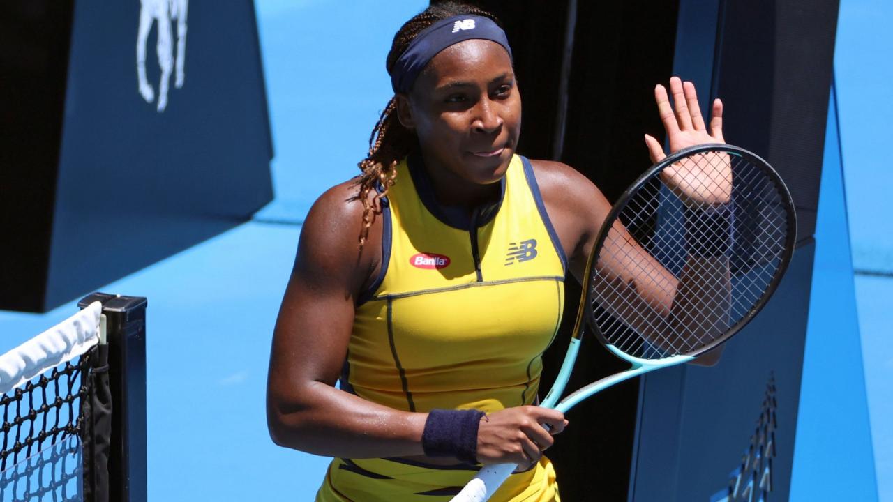 Gauff grinds past kostyuk into australian open semis