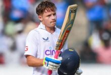 Pope hits 196 to set india 231 for victory in first test