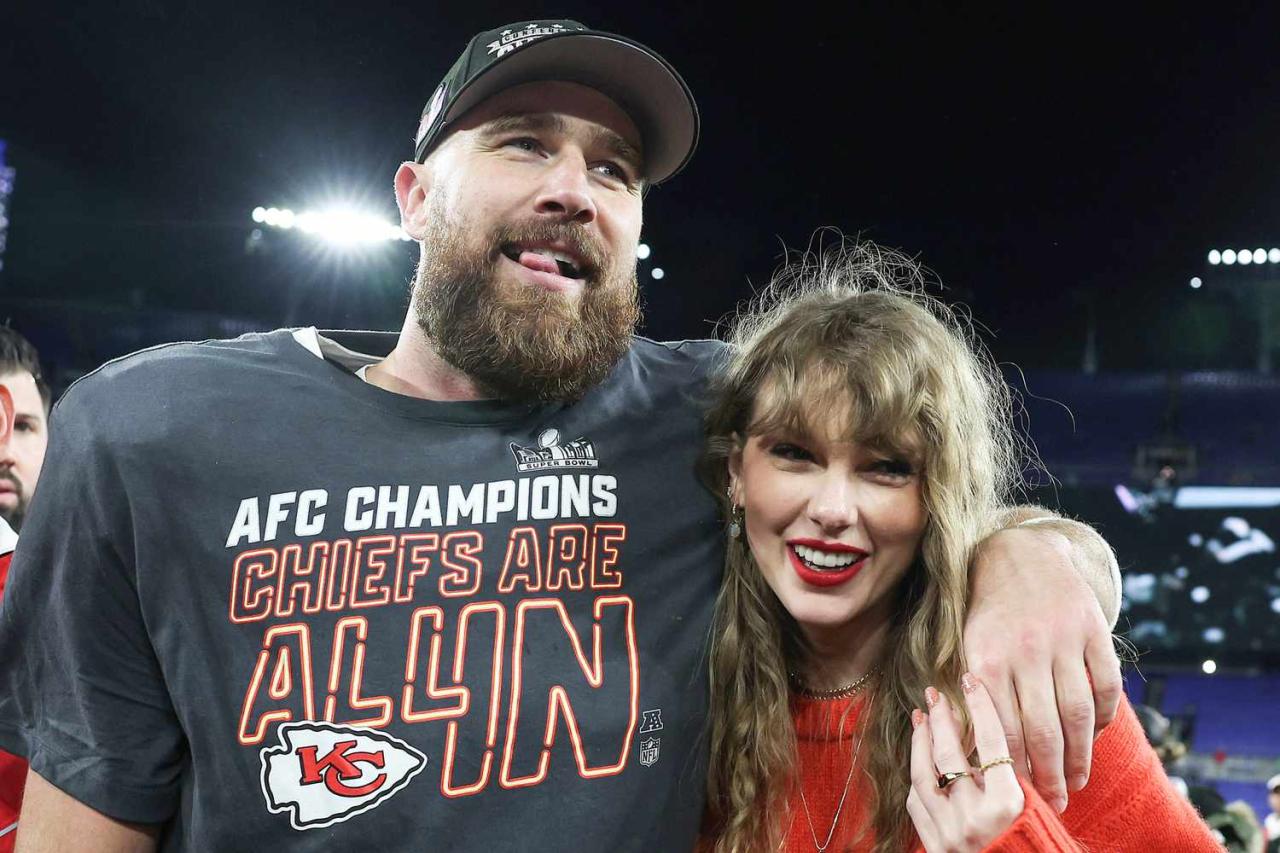 Superstar swift celebrates nail biting super bowl triumph for kelce s chiefs
